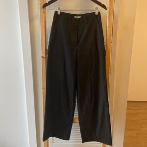 Black pants wide leg